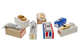 Racing Line and other 1/43rd scale boxed unmade white metal kits, including KRRL 1 King Cobra 1963,