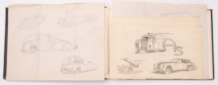 A WWII era bound book of sketches by Max Miller.