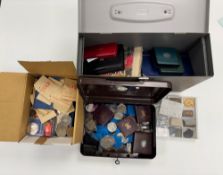 World and British coins.