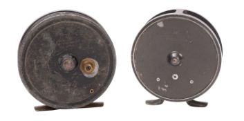 A Hardy 'Hydra' 3 1/2 inch reel, stamped as per title with single handle,