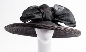 'Four Weddings & A Funeral' (1994) Carrie's (Andie MacDowell) large black straw hat with large