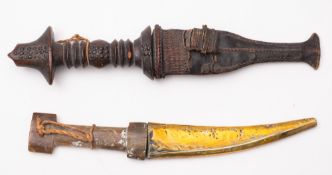 A late 19th century African Tetula dagger,
