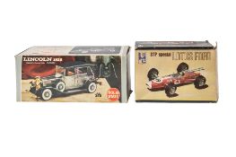 An IMC built 'STP Special Lotus Ford' in remains of original box, two Solido 1.