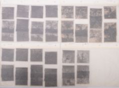 Erotica. A group of mid 20th century glamour/striptease black and white negatives.