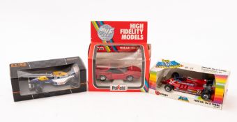 Burrago 1/24t scale ' Ferrari 126 K Turbo', and a 'Williams FW 08C',