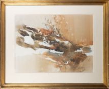 Morten E Solberg (American, Contemporary) - Mountain Sentinel - Colour print