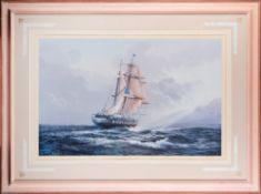 After B.D, Horswell (British, 20th Century) -- The USS Constitution - Limited edition print