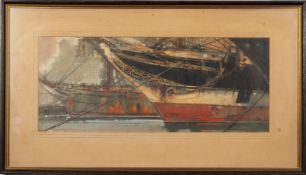 Frank Henry Mason (British,1875/76 - 1965) - 'Ships that have passed' -