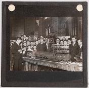 A collection of early 20th century 3 inch diapositive lantern slides,