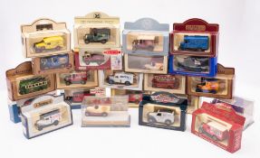 A collection of mainly Lledo diecast vehicles. Including Days Gone and Vanguards with cars and vans.
