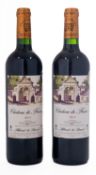 Two bottles of Chateau De Francs, Cotes de Bordeaux 2014. 75cl, 14% vol.