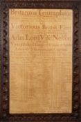 A reproduction ''Britannia Triumphant' bill announcing the victory at Trafalgar,
