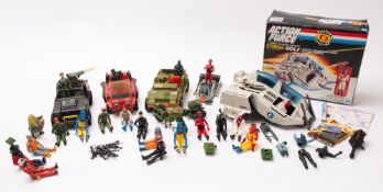 An Action Force Cobra Wolf Command Vehicle.