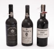 Two bottles of 1985 vintage port.