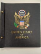 USA. A collection of USA stamps in Davo album,