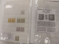 India states. A collection of Indian states stamps, both conventional and feudatory,