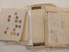 Old time to mid Period. Great Britain and World stamps on album pages