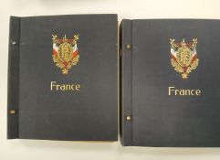 France. A valuable collection of French stamps in two Davo albums, from 1849 onwards,