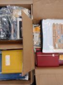 World. The balance of a stamp collection in three boxes,