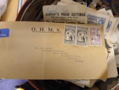 An interesting collection of stamps,
