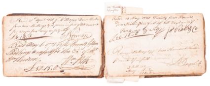 RECEIPT BOOK, C18th. Manuscript on paper