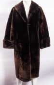 A 20th Century Beaver fur overcoat with