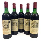 Five bottles of Chateau Citran Cru Bourg