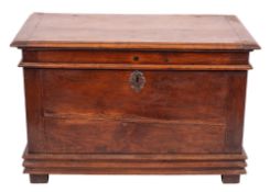 A substantial Continental elm and coffer