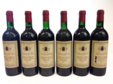 Six bottles of Chateau Le Mas Bourdeaux