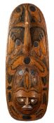 A Sepik River carved and partially eboni
