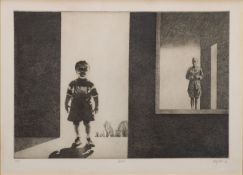 Peter Winslow Milton (American, b 1930) - 'Return' - Limited edition etching 69/95 -