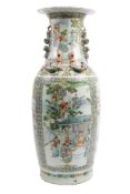 A Chinese porcelain vase, Qing dynasty/late 19th century of shouldered form,