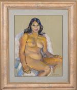 Dorothy King (British, 1907-1990) - 'Nude Study' - Pastel on paper - 45.5 x 35.