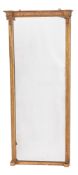 A Regency giltwood and gesso pier mirror,