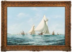 *John Bentham-Dinsdale (British, 1927-2008) - 'The America's Cup, 1881'