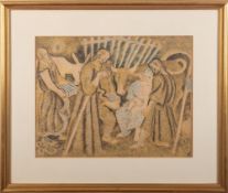 Trevor Felcey (British, b.1945) - 'Two Oaks, Wistmans Wood, 1996' - Etching