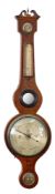 John Schalfino, Taunton, a mahogany wheel barometer of Masonic interest,