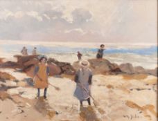 After Willy Sluiter (Dutch, 1873-1949) - `The Children's Hour' - Oil on board -