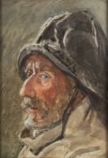 William Banks Fortescue (British, 1855-1924) - Portrait study of a fisherman