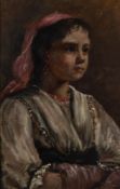Late 19th / early 20th Century European school - A portrait study of a young Eastern European girl