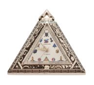 Loeillet, Geneve, a triangular Masonic pocket watch