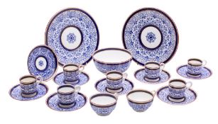 A Royal Worcester porcelain part tea and coffee service decorated in the 'Royal Lily' pattern,