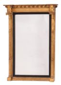 A Regency giltwood and gesso pier mirror,