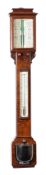 T. & H. Doublet, Moorgate Street, London, a substantial mahogany stick barometer