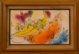 * After Marc Chagall (Belarusian, 1887-1985) - 'The Accordionist' (L'Accordeoniste)