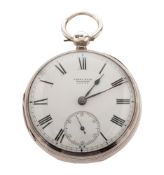 James Weir, Glasgow, a silver open-faced pocket watch