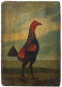 English Naive School, 19th Century - Portraits of prize cockerels,