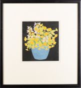 John Hall Thorpe, (Australian, 1874-1947) - 'Cowslips' - Colour Woodcut -