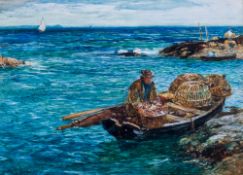 John Robertson Reid (Scottish, 1851-1926) - A crab fisherman,