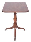 A Regency oak and elm rectangular occasional table,